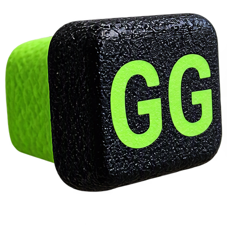 Green Ghost Grips logo end cap